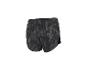 Zwarte en grijze sportshort met abstract patroon.