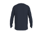 Donkerblauw T-shirt met lange mouwen voor heren, achteraanzicht
