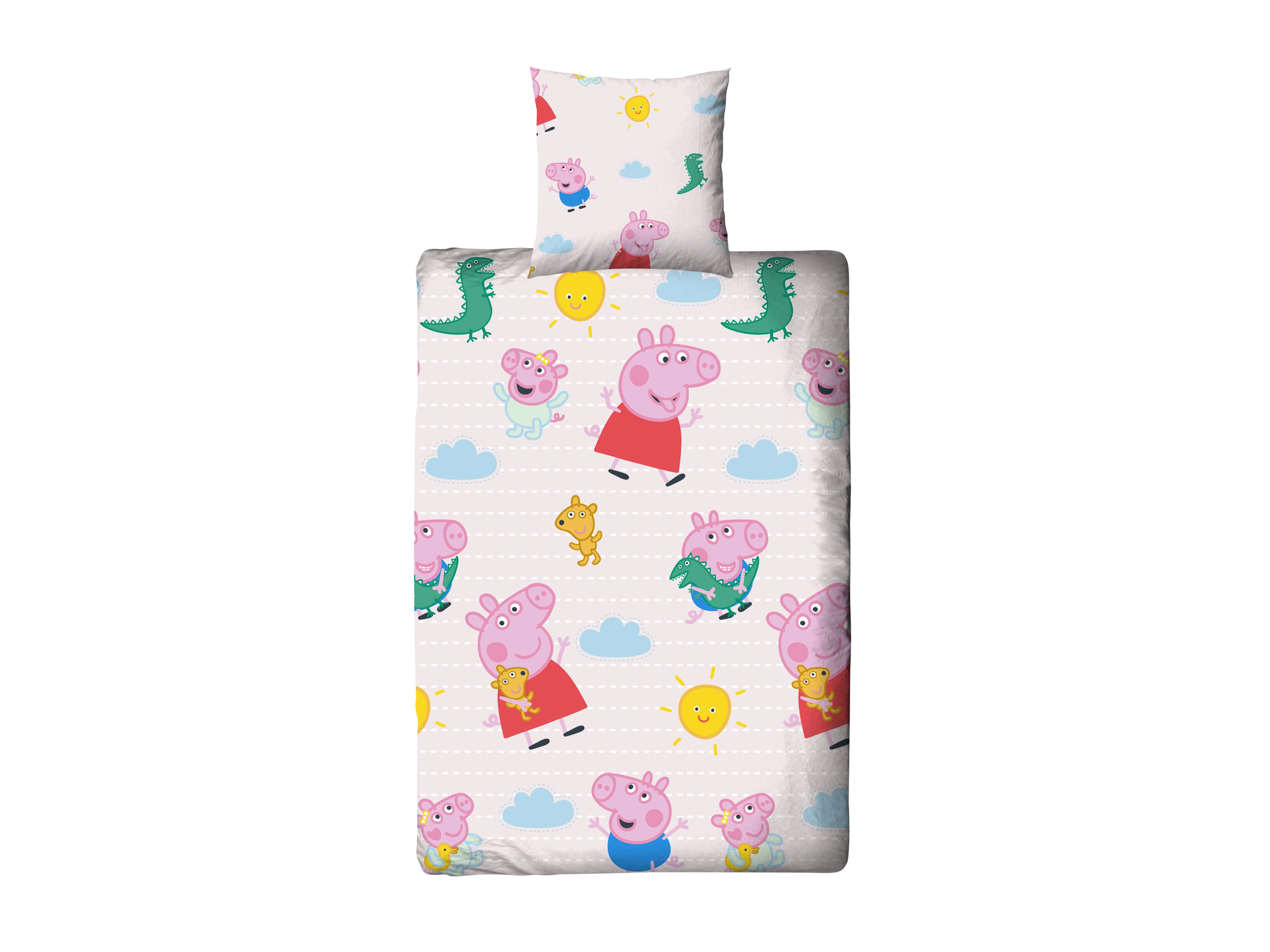 Kinder dekbedovertrek Bluey of Peppa Pig 140 x 200 cm