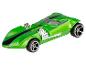 Een groene Hot Wheels raceauto met een open dak.