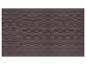 Bruine textielen placemat met horizontale strepen