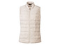 Beige gewatteerd vest zonder mouwen