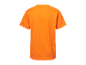 Oranje t-shirt met korte mouwen.