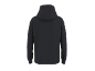 Donkerblauwe hoodie, achteraanzicht.