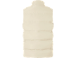 Beige gewatteerd vest, achterkant