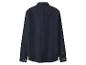 Donkerblauw katoenen casual overhemd met lange mouwen voor heren.