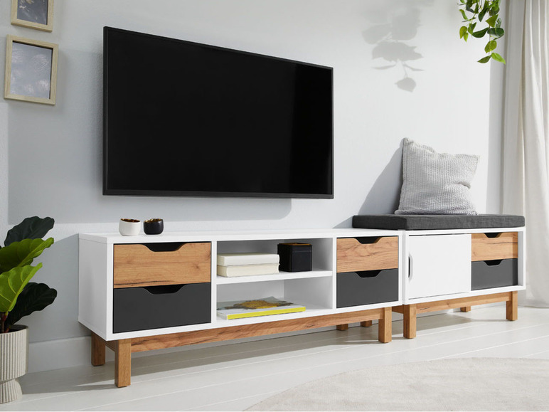Ga naar volledige schermweergave: LIVARNO home TV-meubel Copenhagen - afbeelding 4