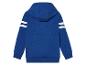 Blauwe hoodie met witte details voor kinderen.
