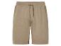 Beige jogging shorts met trekkoord.