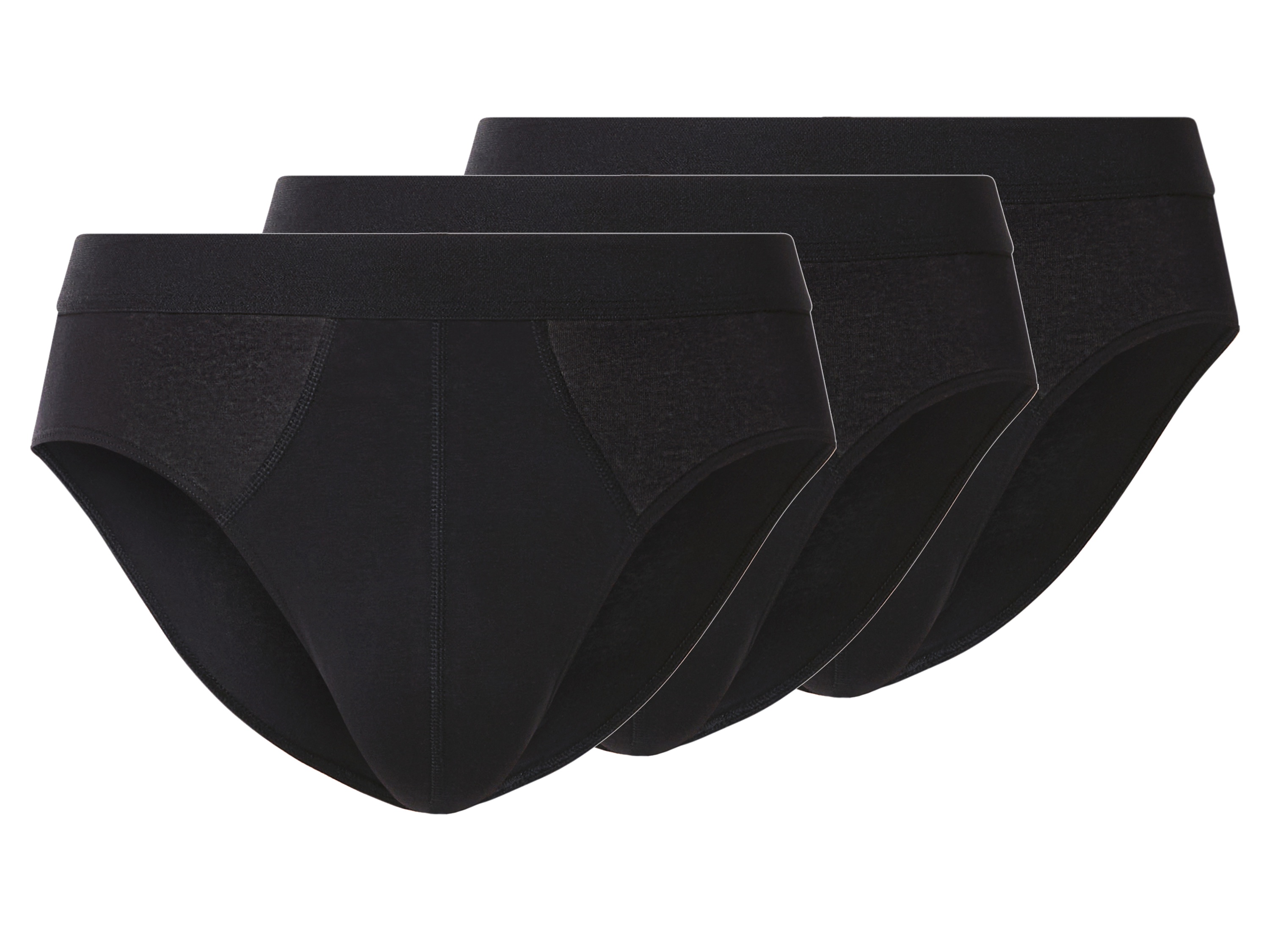 esmara Men Set van 3 heren onderbroeken (Zwart, M)