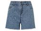 Trendy jeans shorts met rafelrand.