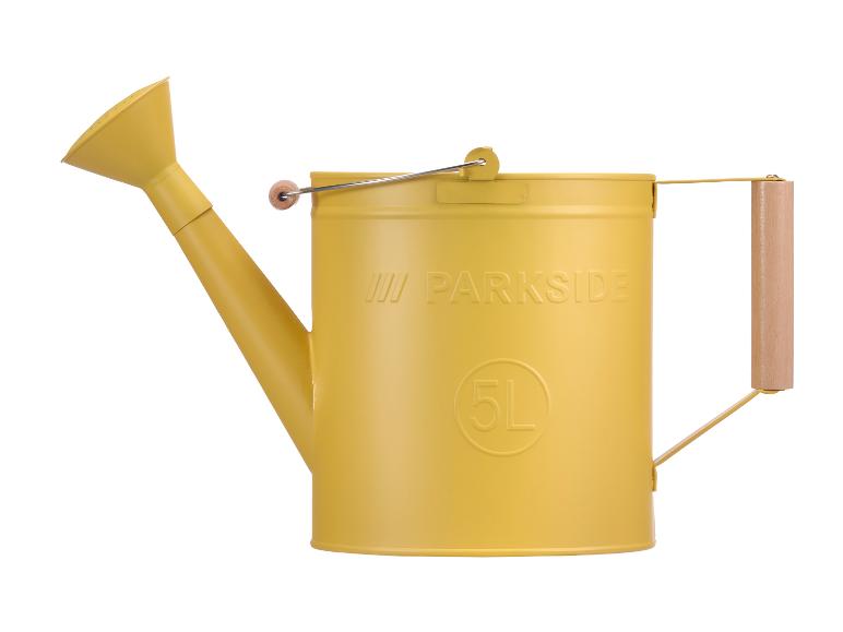 Geel metalen gieter Parkside, 5L.