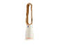 Moderne bladloze ventilator in beige met gouden details