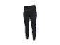 Zwarte sportlegging met elastische tailleband en logo.