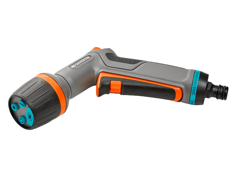 Gardena sproeipistool met meerdere sproeiers.