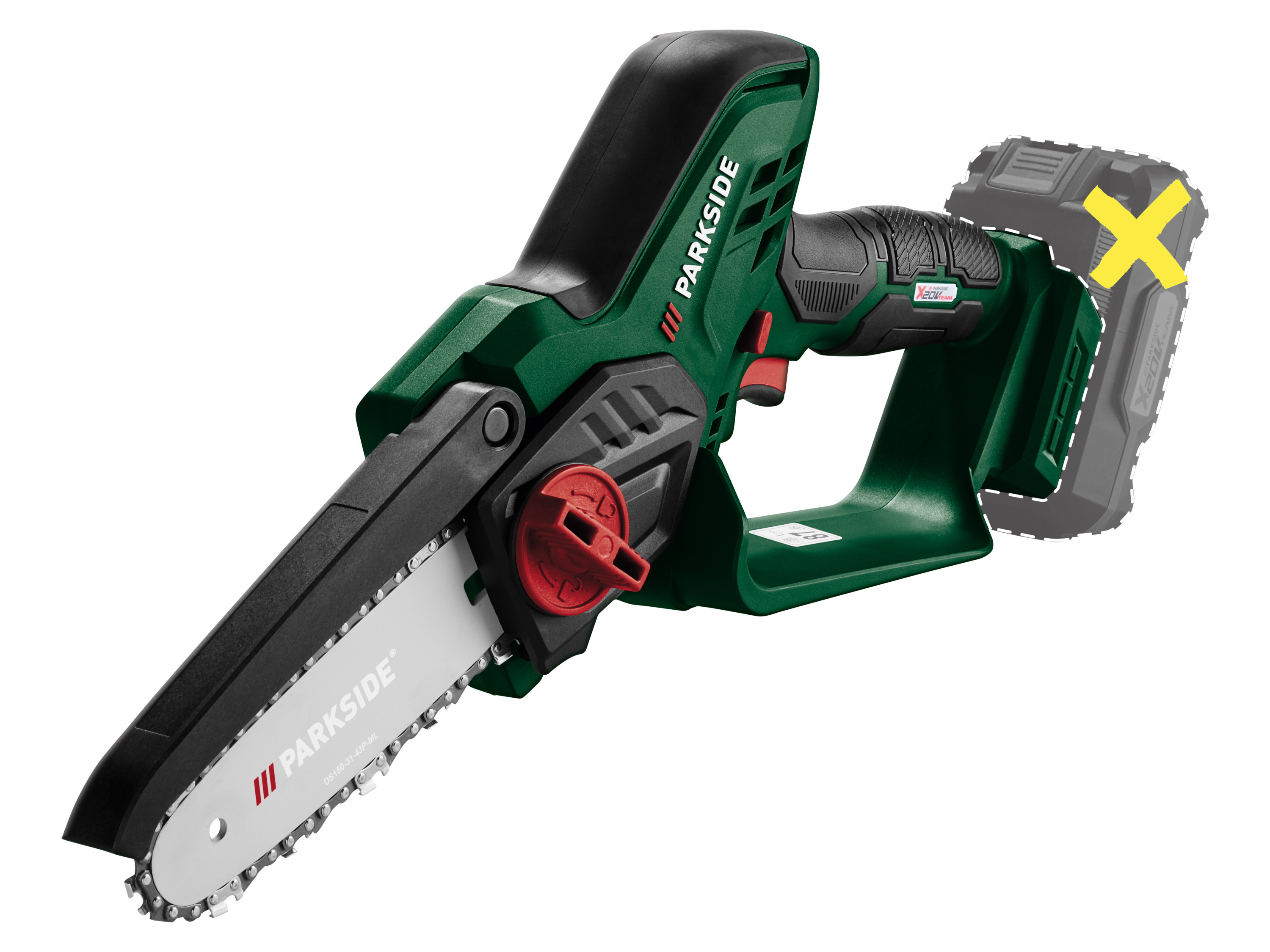 PARKSIDE Accu-minikettingzaag 20 V zonder accu en lader