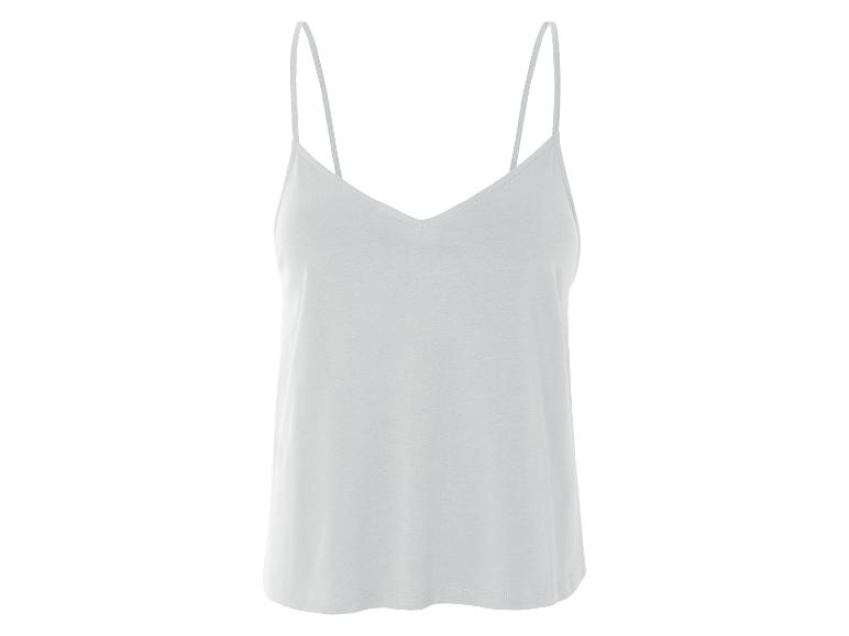 Lichtgrijs, dun zomertopje.