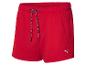 Rode Puma shorts: sportieve stijl, trekkoord.