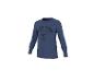 Blauw shirt met lange mouwen en 'PLAY TIME SPORTS CHAMP' berenprint.