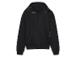 Een zwarte hoodie met rits.