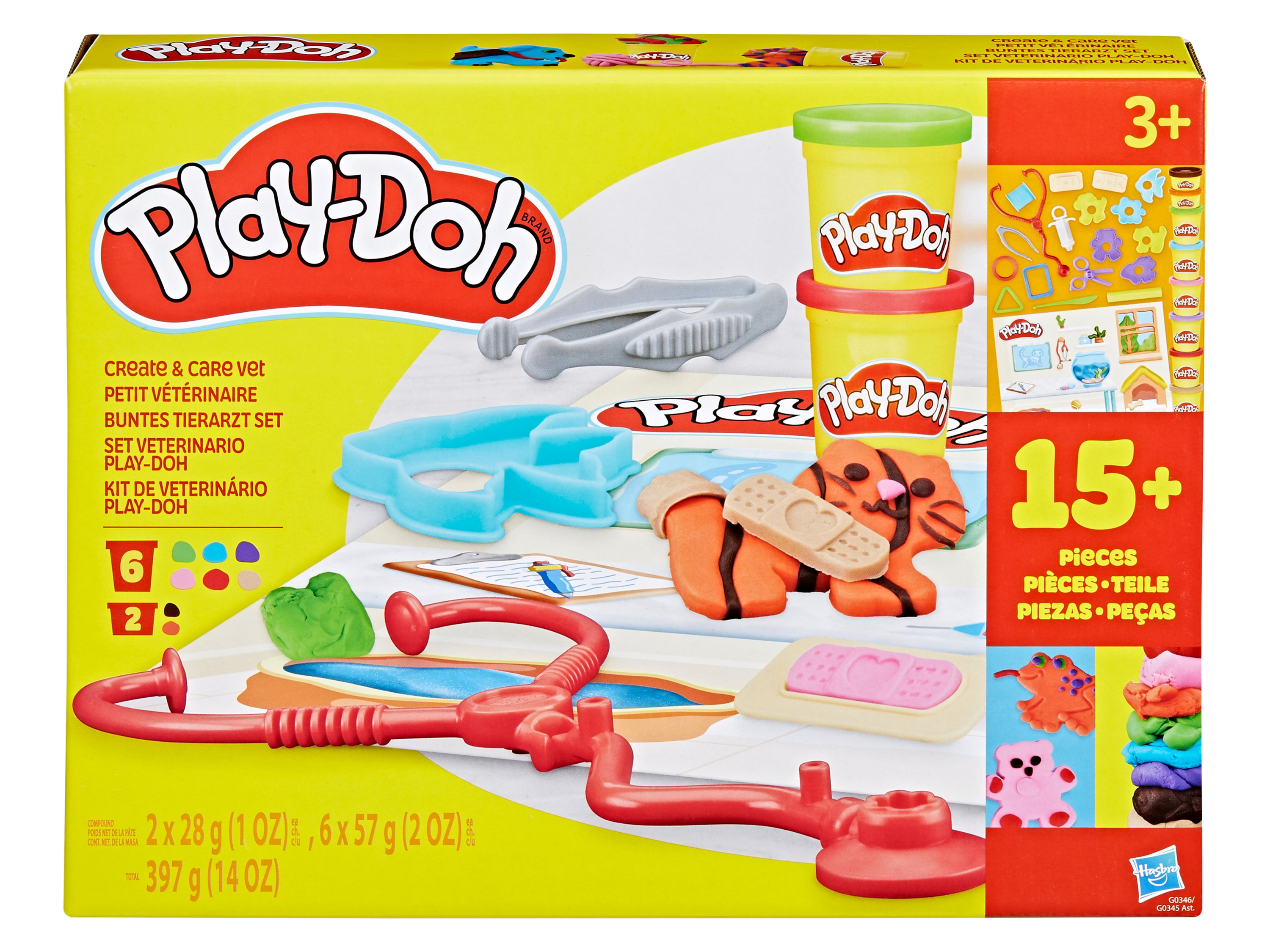 PLAY DOH Dierenarts of bouwen kleiset
