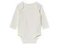 Witte baby-onesie met lange mouwen