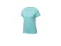 Turquoise dames t-shirt met korte mouwen.