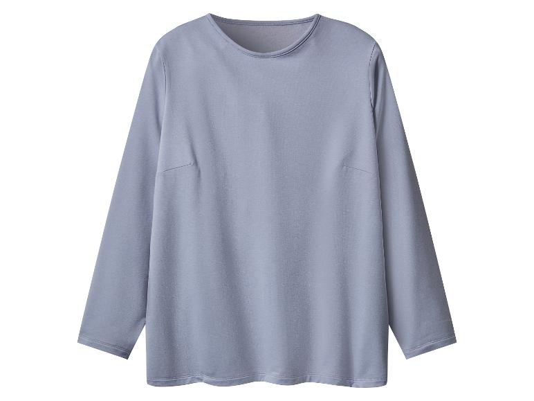 Grijsblauw T-shirt met lange mouwen