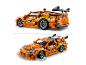 LEGO Technic Fast & Furious oranje auto, zij- en vooraanzicht met draaifuncties.
