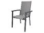 Grijze tuinstoel met armleuningen