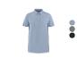 Lichtblauw heren poloshirt met drie kleuropties.