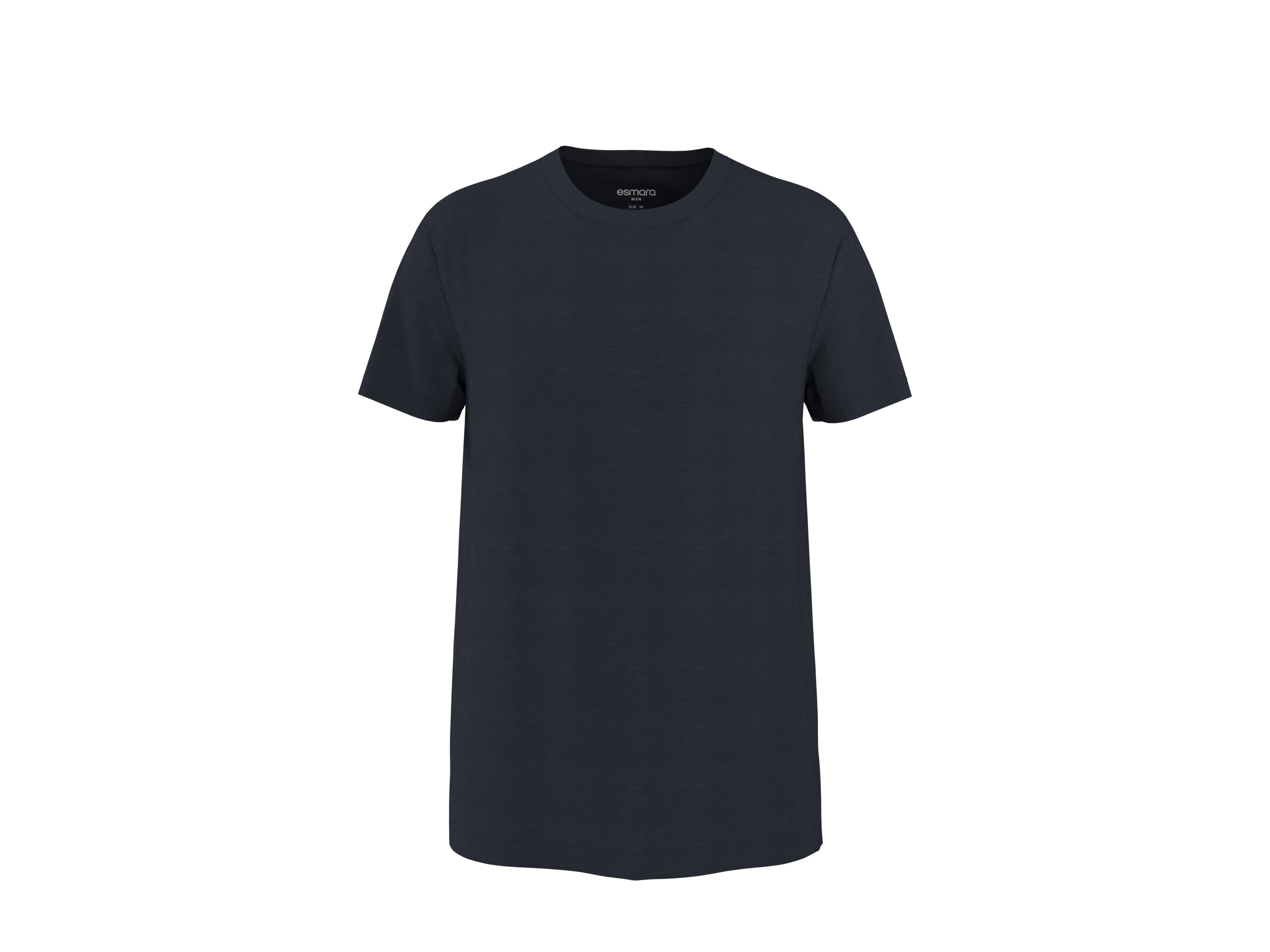 ESMARA MEN Heren T-shirt - Slim fit (Marineblauw, S)