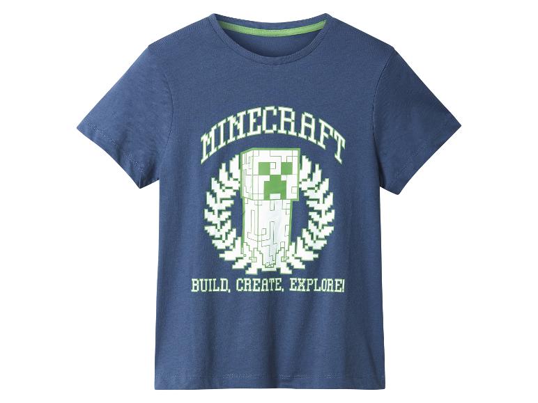 Minecraft kinder t-shirt met Creeper print.