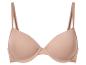 Beige beha met verstelbare bandjes en voorgevormde cups.