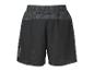 Zwarte sportshort met elastische tailleband en ritszak achterop