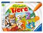 Ravensburger tiptoi spel 'Alle meine Tiere' met katten, honden, konijnen en cijfers.