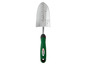 Een groene handgreep Parkside tuinschep met een metalen blad.