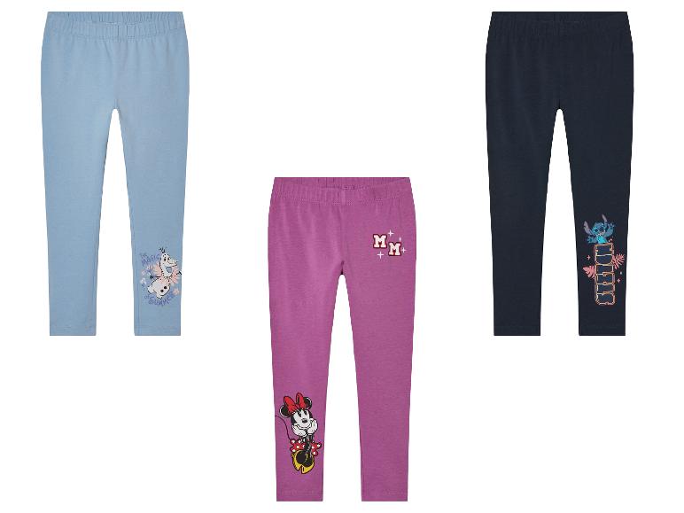 Disney leggings voor kinderen: Minnie, Olaf en Stitch.