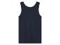 Donkerblauw, effen tanktop.