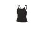 Zwarte dames top met spaghettibandjes