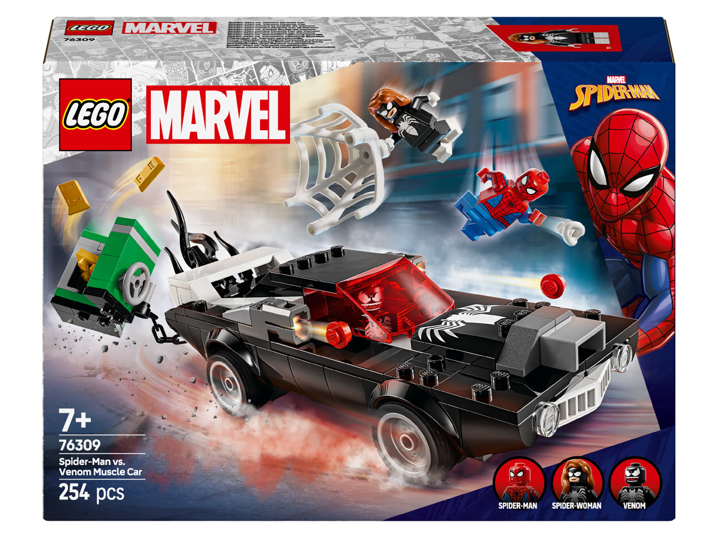 LEGO Marvel Super Heroes 76309 Spider-Man vs. Venoms klassieke auto