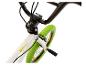 Witte BMX-fiets met groene banden en zwart stuur.