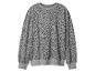 Grijze sweater met luipaardprint