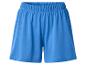 Blauwe dames shorts met elastische tailleband