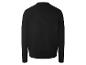 Zwarte herentrui met lange mouwen en ronde hals