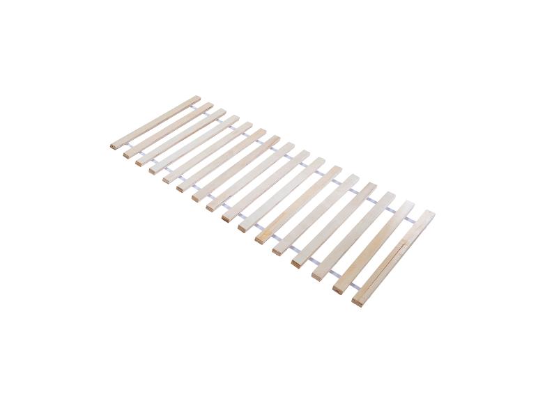 Houten lattenbodem, geïsoleerd op een witte achtergrond