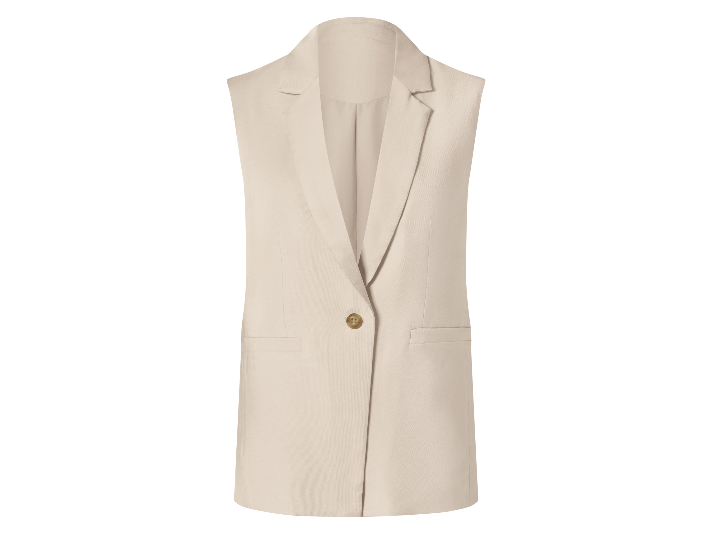 esmara Mouwloze dames blazer (Beige, 38)