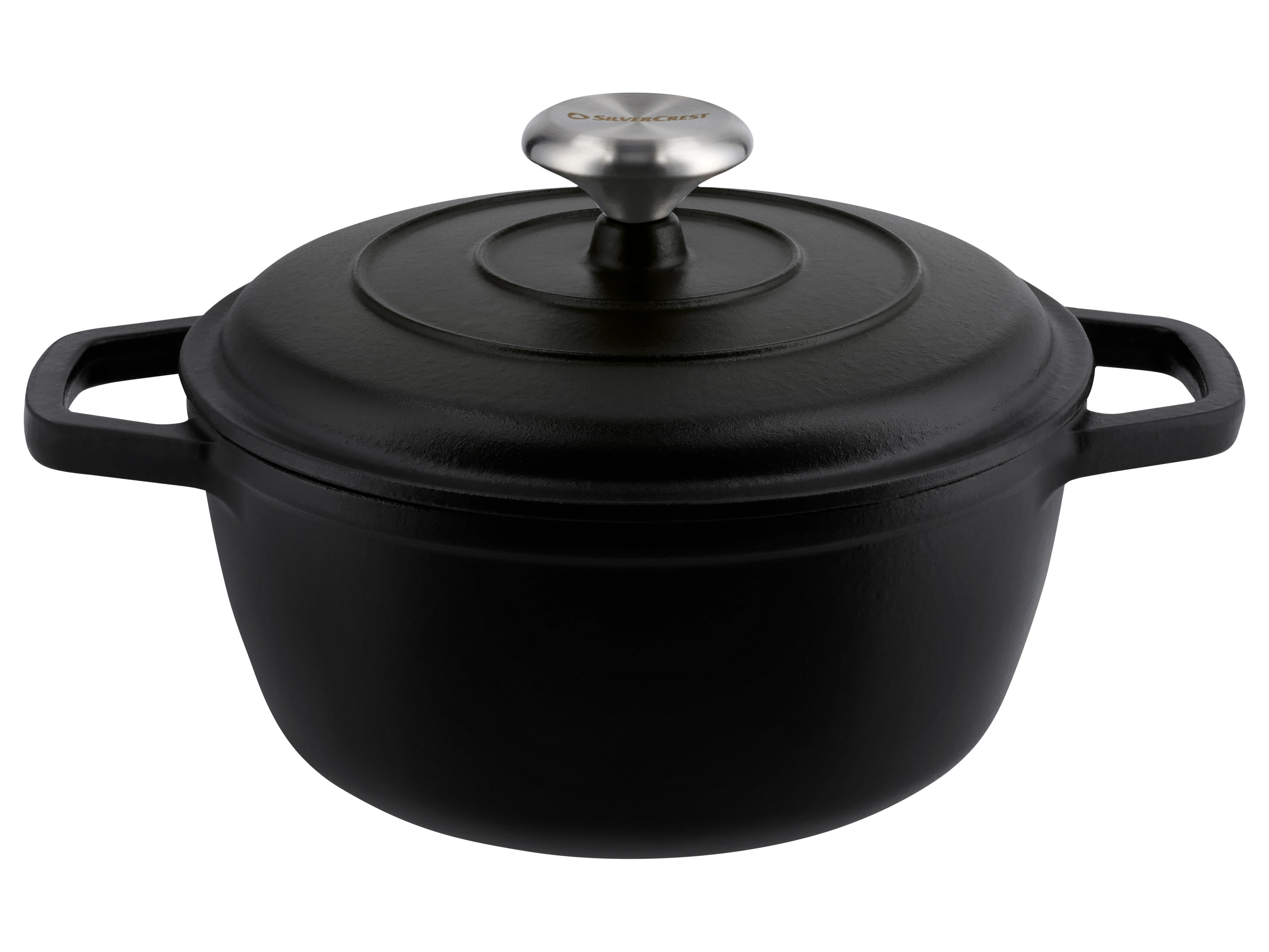 SILVERCREST Gietijzeren pan, Ø21 cm (zwart)