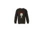 Donker T-shirt met lange mouwen met skelet op skateboard en de tekst 'BOOO YA!'