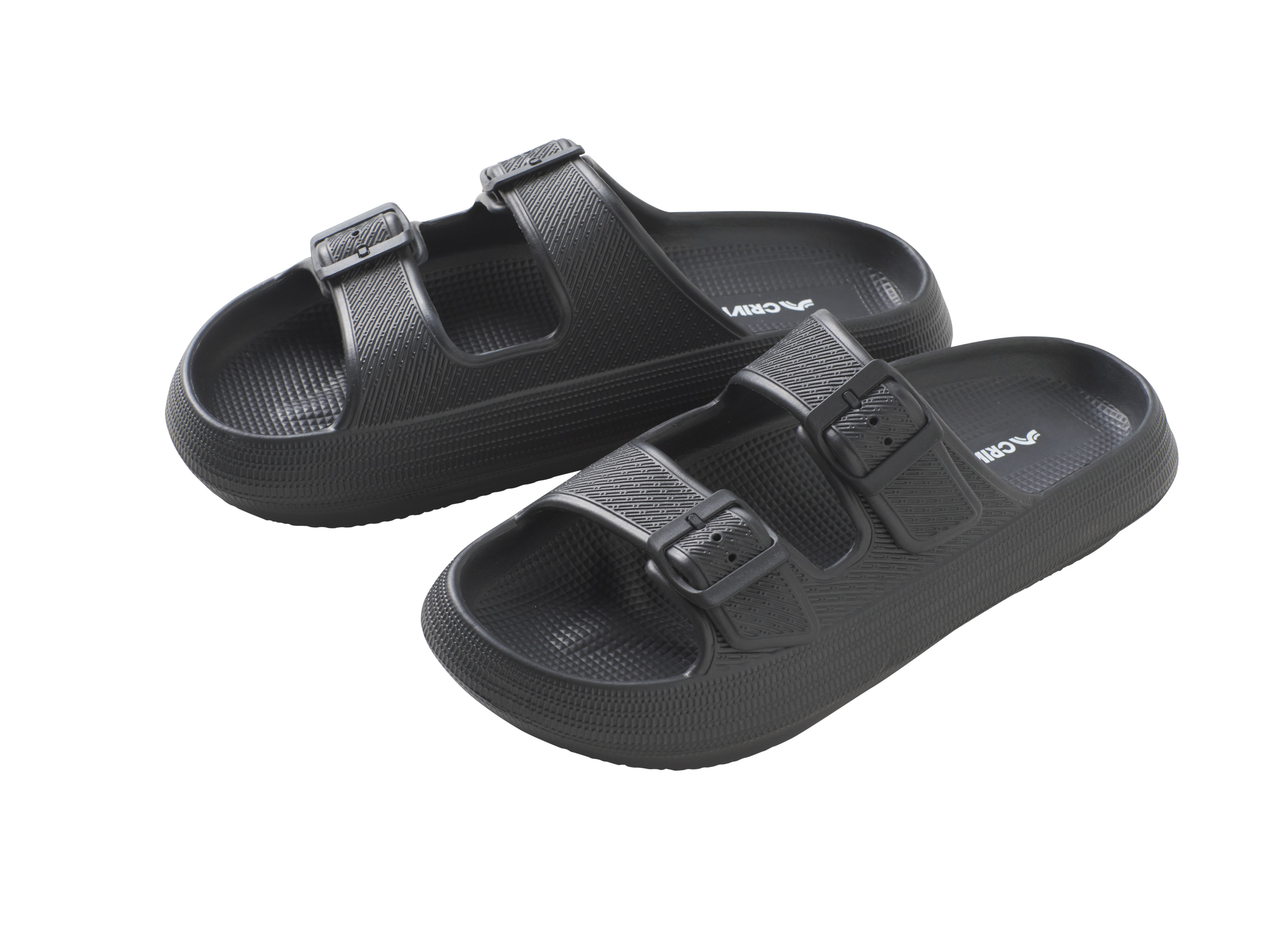 CRIVIT Heren badslippers (Zwart, 40/41)